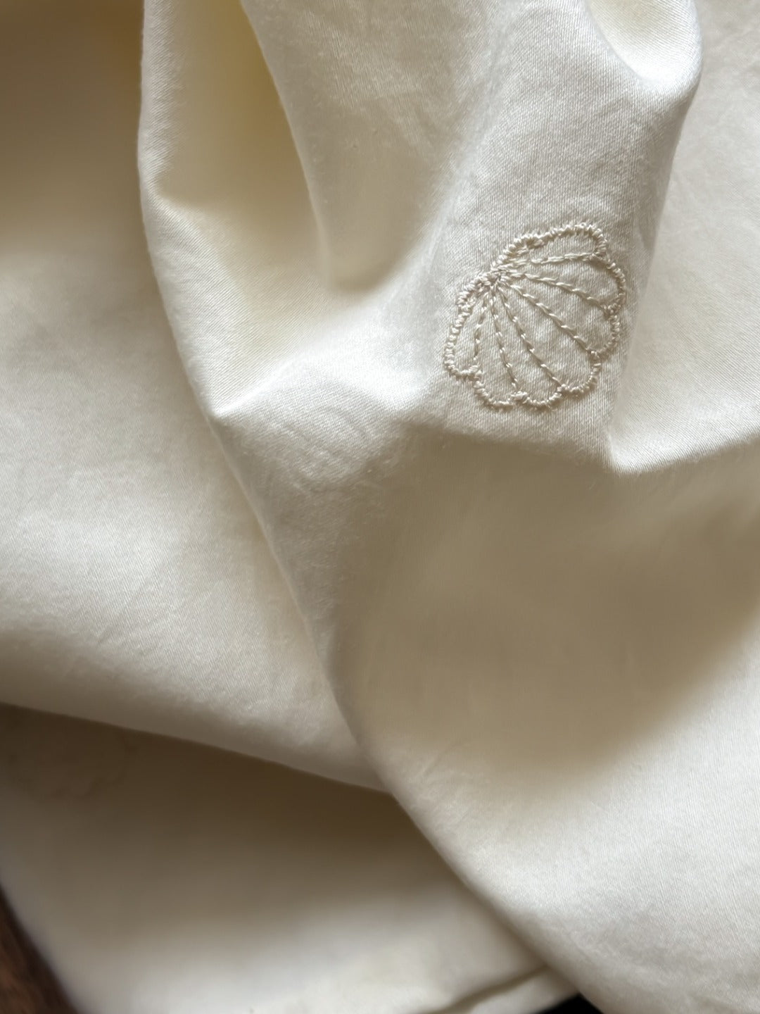 Bellisse Ivory & Blush Embroidered Washed Cotton Bedding Set original reference image 3