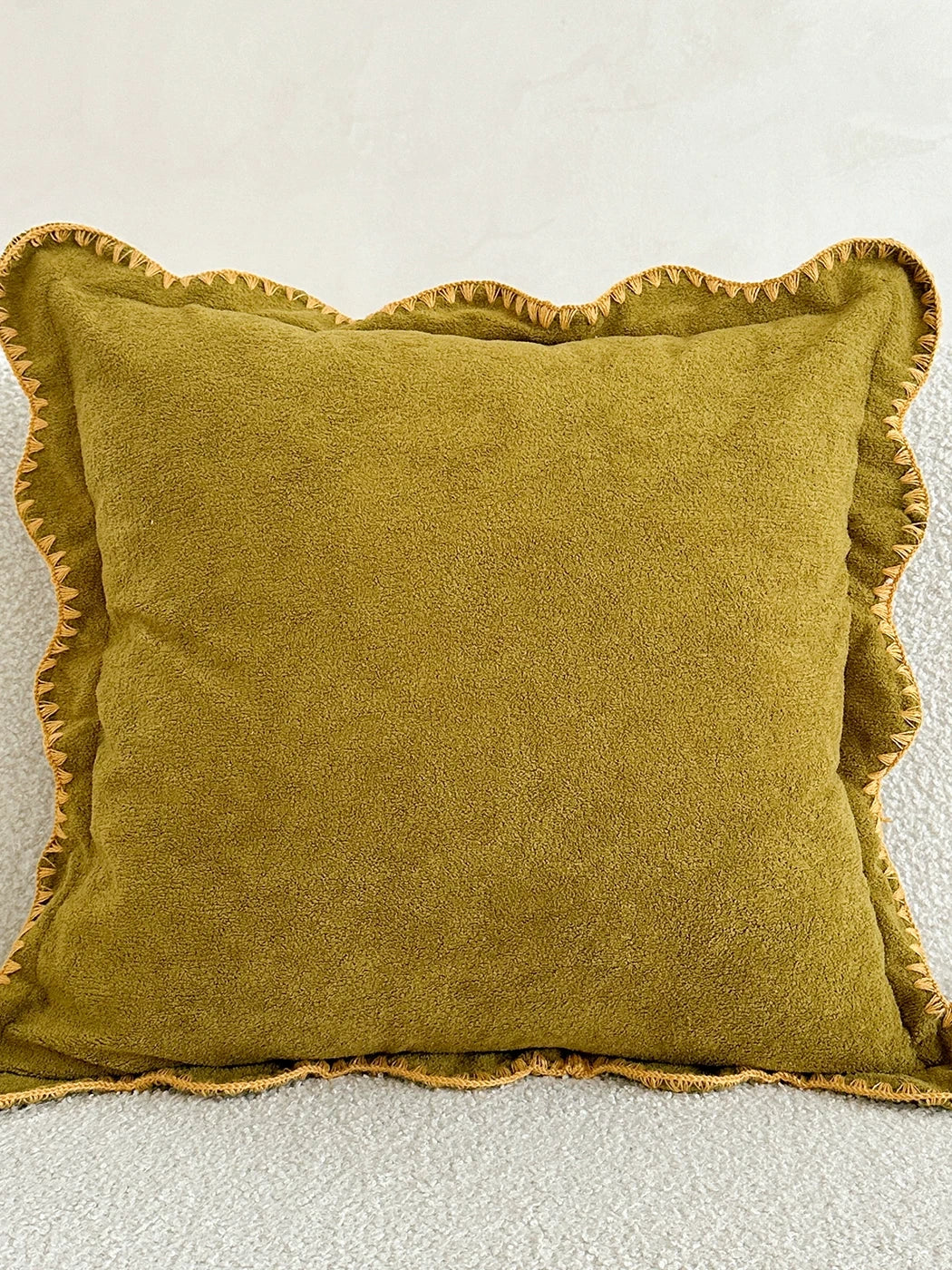 Marlowe Shell-Stitch Plush Throw Pillow original reference image 6